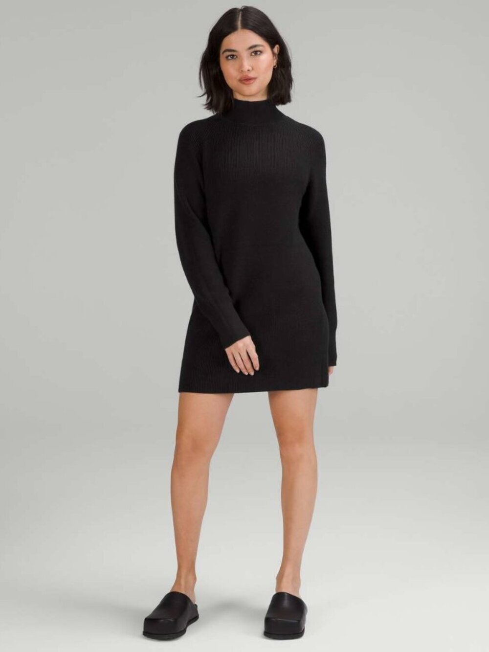 LULULEMON - Merino Wool-Blend Knit Dress – Black – Size 8